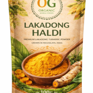 OG Organic Whole Foods Lakadong Haldi Powder – Premium Herbal Turmeric – 100g
